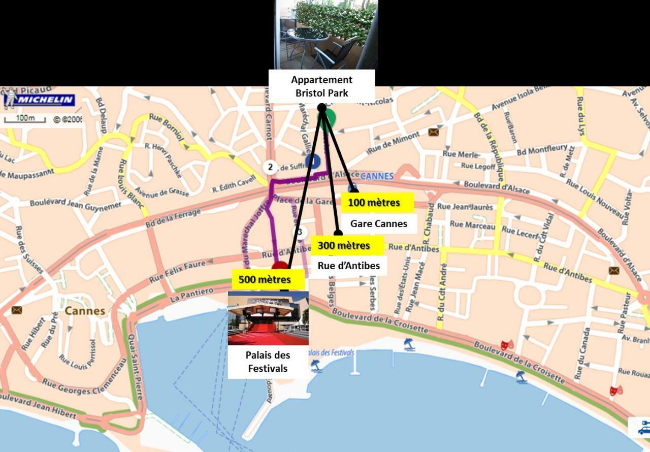 Bristol Park - Parking - 5Mn Walk From Palais Des Festivals Apartment Cannes Exterior foto